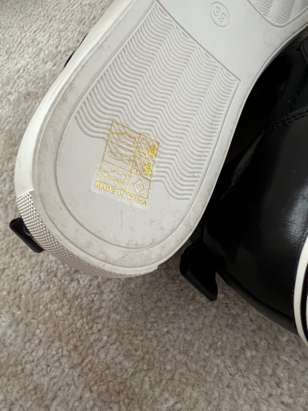 Bernie Mev Elmwood Black Leather Slip On Low Top Sneakers Flats Shoes 39 - Picture 9 of 11